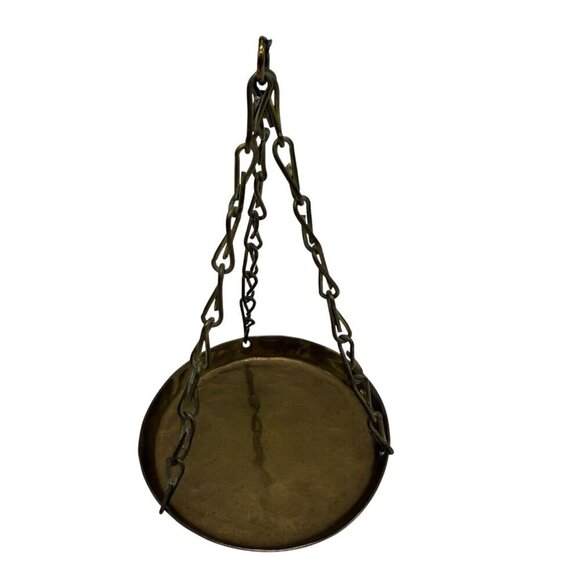 Vintage Hammered Brass Balance Decorative Scale Balance - Picture 6 of 10